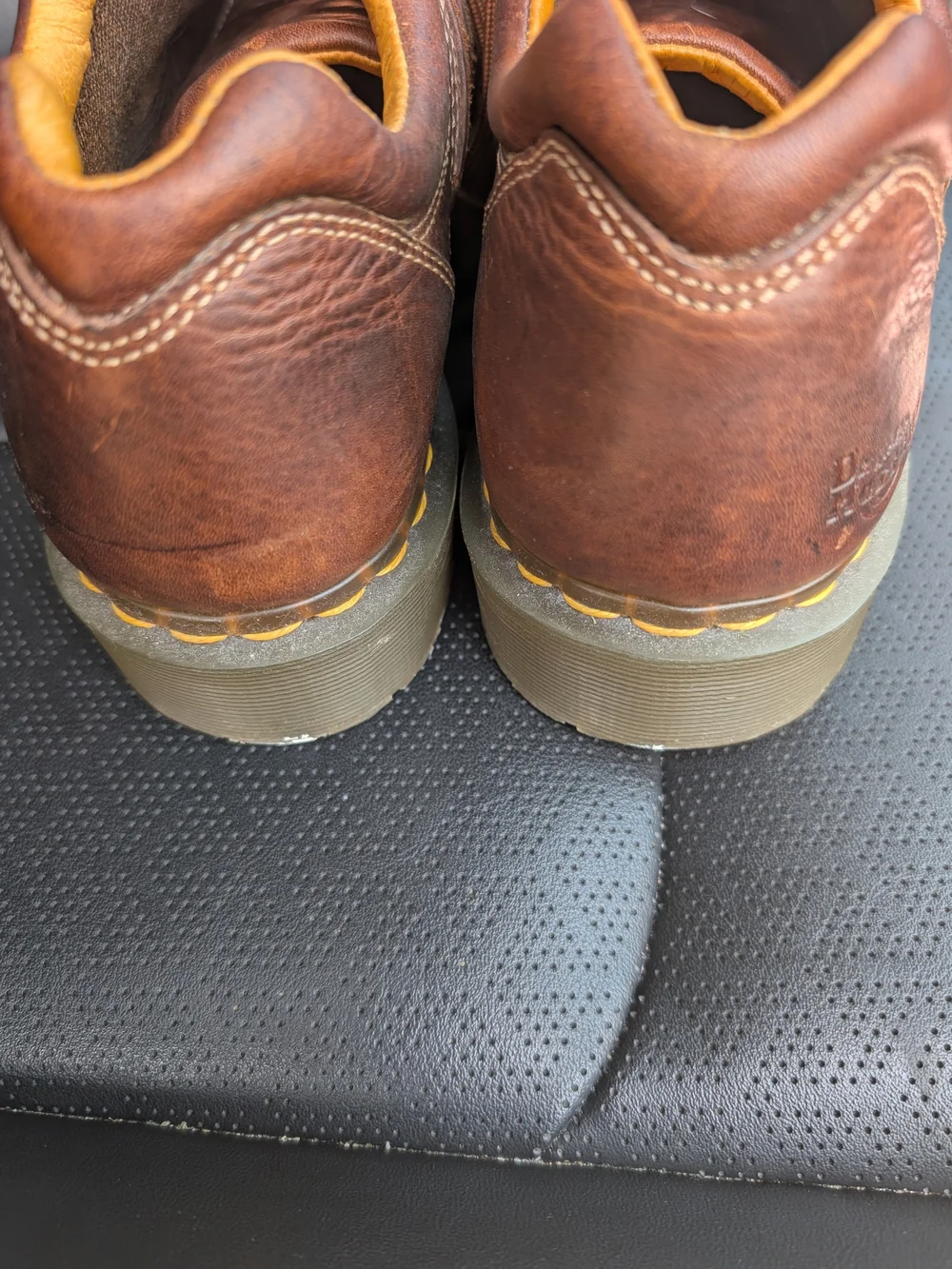 Dr. Martens Women's Vintage Y2K Brown Leather Lace-Up Casual Shoes